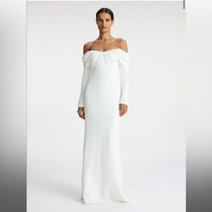 A.L.C. Nora Off Shoulder Gown white size 2